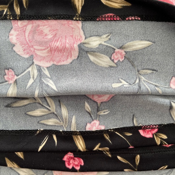 DYNAMITE Black Floral Double Layer Tank Top Size M - Picture 7 of 9